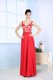Straps Sleeveless Homecoming Dress Floor Length Lace Coral Red Chiffon