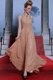 Scoop Peach Clasp Handle Prom Gown Beading and Sequins and Ruching Sleeveless Floor Length