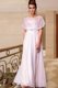Custom Fit Pink Prom and Party and For with Beading Scoop Cap Sleeves Side Zipper