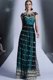 Glamorous Scoop Teal Empire Appliques and Pleated Prom Dresses Side Zipper Organza Cap Sleeves Floor Length