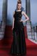 Scoop Floor Length Black Prom Party Dress Satin Sleeveless Beading and Lace and Hand Made Flower
