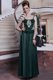 Affordable Floor Length Teal Prom Dresses Chiffon Sleeveless Embroidery