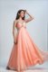 Empire Homecoming Dress Orange Straps Organza Sleeveless Floor Length Backless