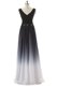 Captivating Black Lace Up V-neck Ruching and Belt Prom Gown Chiffon Sleeveless