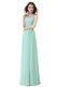 Sexy Scoop Sleeveless Chiffon and Tulle Prom Party Dress Ruffles Zipper