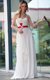 Top Selling White A-line Belt Prom Party Dress Side Zipper Satin Sleeveless Floor Length