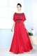 Red Sleeveless Floor Length Beading Zipper