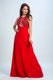 Shining Scoop Chiffon Sleeveless Floor Length and Beading