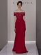Off the Shoulder Chiffon Short Sleeves Floor Length Dress for Prom and Beading and Ruching