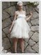 Luxury Halter Top White Empire Ruffles Zipper Organza Sleeveless Knee Length