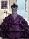 Pick Ups Floor Length Ball Gowns Sleeveless Purple 15th Birthday Dress Lace Up