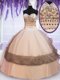Decent Multi-color Sleeveless Floor Length Beading and Lace and Ruffles Lace Up Quinceanera Gown