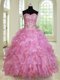 Romantic Multi-color Sweetheart Lace Up Beading and Ruffles Sweet 16 Quinceanera Dress Sleeveless