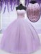 Suitable Organza Sweetheart Sleeveless Lace Up Beading Quinceanera Gowns in Lavender  Suitable Organza Sweetheart Sleeveless Lace Up Beading Quinceanera Gowns in Lavender
