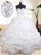 Fashionable Sweetheart Sleeveless Organza Quinceanera Dress Beading and Pick Ups Lace Up