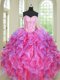 Enchanting Multi-color Sleeveless Beading and Ruffles Floor Length Quinceanera Gown