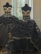 Three Piece Black Taffeta Lace Up Quinceanera Gowns Sleeveless With Brush Train Beading and Embroidery and Pick Ups