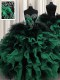 Hot Sale Multi-color Sleeveless Beading and Ruffles Floor Length Sweet 16 Dresses