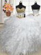 Sleeveless Lace Up Floor Length Beading and Ruffles Quinceanera Dress