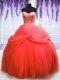 Nice Sleeveless Beading and Bowknot Lace Up Quinceanera Dress