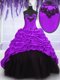 Hot Sale Sleeveless Sweep Train Appliques and Pick Ups Lace Up Sweet 16 Dresses