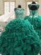 Attractive Ball Gowns Ball Gown Prom Dress Teal Scoop Organza Sleeveless Floor Length Lace Up Attractive Ball Gowns Ball Gown Prom Dress Teal Scoop Organza Sleeveless Floor Length Lace Up