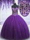 Pretty Floor Length Eggplant Purple Quinceanera Gown Sweetheart Sleeveless Lace Up Pretty Floor Length Eggplant Purple Quinceanera Gown Sweetheart Sleeveless Lace Up