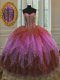 Sequins Floor Length Multi-color Sweet 16 Quinceanera Dress Sweetheart Sleeveless Lace Up