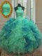 Eye-catching Floor Length Ball Gowns Sleeveless Multi-color Vestidos de Quinceanera Lace Up