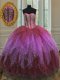 On Sale Tulle Sleeveless Floor Length Sweet 16 Dresses and Beading and Ruffles and Sequins