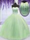 Yellow Green Sweetheart Neckline Beading Sweet 16 Quinceanera Dress Sleeveless Lace Up