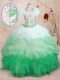 Luxurious Multi-color Sweetheart Neckline Beading and Appliques and Ruffles Quinceanera Dress Sleeveless Lace Up