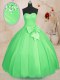 Ball Gowns Sweetheart Sleeveless Tulle Floor Length Lace Up Beading and Bowknot Sweet 16 Quinceanera Dress