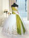 Floor Length White Quinceanera Gown Sweetheart Sleeveless Lace Up