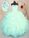 Traditional Sleeveless Beading and Ruffles Lace Up Sweet 16 Quinceanera Dress