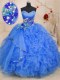 Sleeveless Beading and Ruffles Lace Up 15 Quinceanera Dress