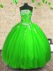 Hot Selling Floor Length Lace Up Sweet 16 Dresses for Military Ball and Sweet 16 and Quinceanera with Appliques
