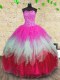 Decent Ruffled Floor Length Ball Gowns Sleeveless Multi-color Quinceanera Gown Lace Up