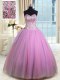 Superior Sweetheart Sleeveless Organza Ball Gown Prom Dress Beading and Ruching Lace Up