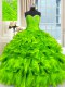 Hot Selling Quinceanera Dresses Military Ball and Sweet 16 and Quinceanera and For with Beading and Ruffles and Ruching Sweetheart Sleeveless Lace Up