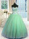 Sleeveless Lace Up Floor Length Beading and Ruching Ball Gown Prom Dress