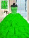 Nice With Train Quinceanera Gowns Sweetheart Sleeveless Brush Train Lace Up