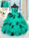 Luxurious Sweetheart Sleeveless Tulle 15 Quinceanera Dress Beading and Ruffles Lace Up