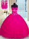 Beauteous Sweetheart Sleeveless Tulle 15 Quinceanera Dress Beading Lace Up