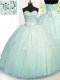 Sleeveless Beading and Appliques Lace Up Sweet 16 Quinceanera Dress