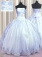 Lavender Sleeveless Taffeta Lace Up Quinceanera Gown for Military Ball and Sweet 16 and Quinceanera