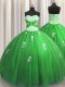 Ball Gowns Quinceanera Gowns Sweetheart Tulle Sleeveless Floor Length Lace Up
