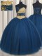 Teal Sweet 16 Dresses Military Ball and Sweet 16 and Quinceanera and For with Beading and Ruching and Belt Sweetheart Sleeveless Lace Up