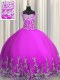 Sleeveless Beading and Appliques Lace Up Vestidos de Quinceanera  Sleeveless Beading and Appliques Lace Up Vestidos de Quinceanera