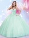 Sleeveless Beading Lace Up Ball Gown Prom Dress